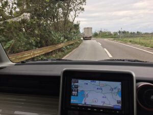 石垣島のレンタカーからの風景